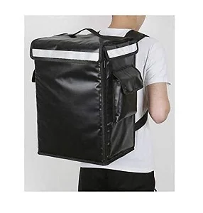 Professional Insulated Food Delivery Backpack - Black