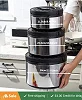 3-Piece Insulated Lunch Box Set - Silver & Black