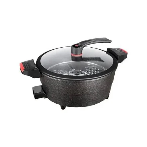 Hoffmans 110V 220V 8L Micro Pressure Cooker Instant Electric Cooking Pot With Steamer- Black