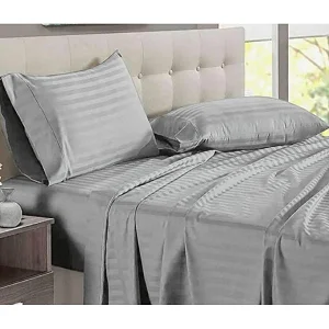 6X6 Egyptian Cotton Bedsheets 4pcs(2 flat sheets and 2 pillow cases) - Gray