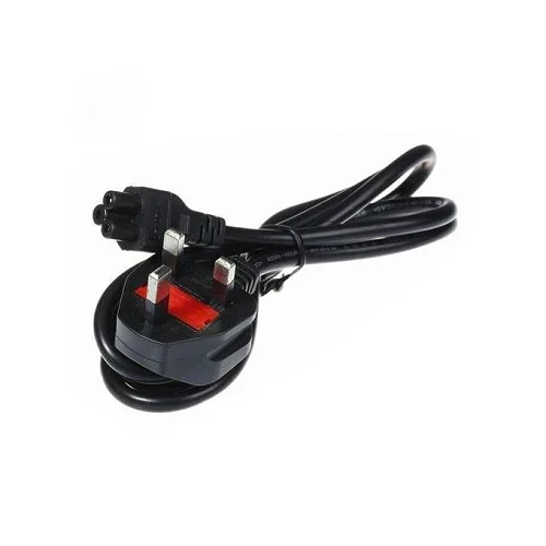 AC 3 Pin Laptop Power Cord Cable with Fuse - Black