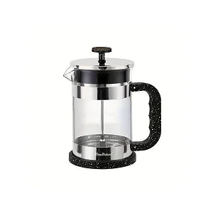 Elegant Glass and Stainless Steel French Press Coffee Maker - Multicolor