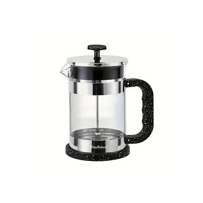 Elegant Glass and Stainless Steel French Press Coffee Maker - Multicolor