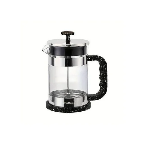 Elegant Glass and Stainless Steel French Press Coffee Maker - Multicolor