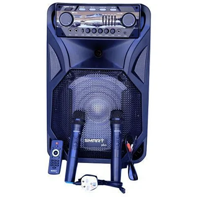 Smart Plus Hi-fi 12″ Amplified Public Address Speaker Rechargeable – Black