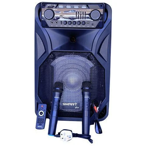 Smart Plus Hi-fi 12″ Amplified Public Address Speaker Rechargeable – Black