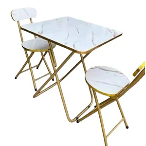Foldable Table And 2 Chair Set- multiple Prints