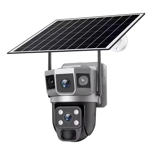4G Solar Powered CCTV Camera, Full HD 6MP with Night Vision, Motion - White