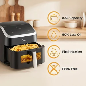 Midea 8.5L Digital Electric Fryer - Black