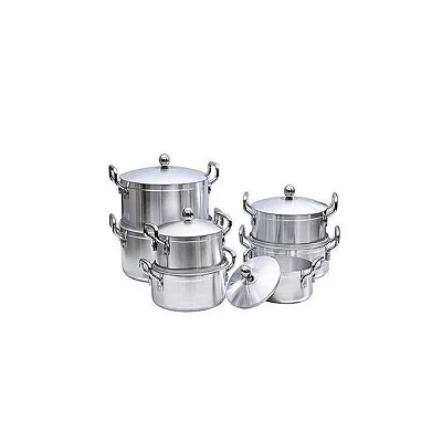 7Pcs Stainless Steel Cooking Pots Saucepans Set -Silver