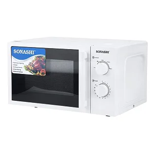 Sonashi 20 Liters Microwave Oven Turntable Glass Tray, Adjustable Temperature