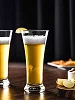 6 Piece set of Long Beer Cocktail Juice Glasses - Clear