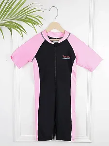 Girls Swimsuit Set, Swimwear Costume (7 - 15 Yrs) - Pink