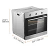 Hisense 60cm Built-in Electric Oven Stainless Steel HBO60203- Silver