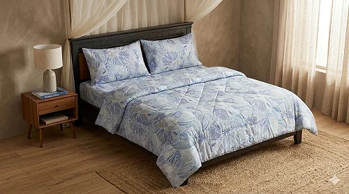 Grace Foam 5*6  Light Duvet Set, 1 Duvet 1 Bedsheet &amp; 2 Pillows Cases - Color Prints Delivered Varies