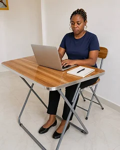Foldable reading Table and Chair - Multicolor