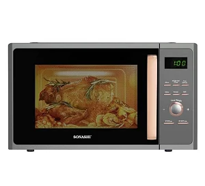 Sonashi 25litres Microwave Oven - Digital Touch Control Pull Open Door Handle SMO-925DG Black