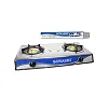 Sonashi Stainless Steel Two Burner Gas Stove, Low Gas Consumption-Multi