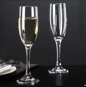 6 Pcs Set Of Champagne Glasses For Taking Wine Champagne-Transparent
