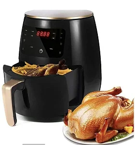 Pixel Airfryer 6L Oil Free Air fryer - Silver