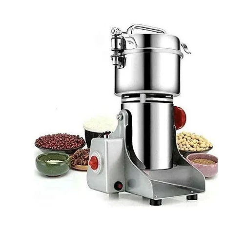 Bosstech 1000g Commercial Electric Grain and Spice Grinder - Silver
