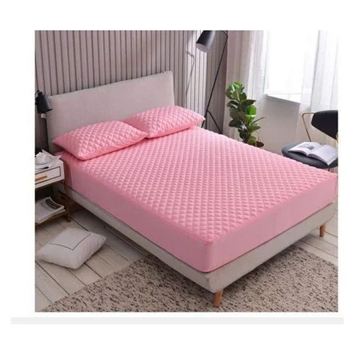 6×6 Waterproof Mattress Protector – Pink, Quilted Fitted Mattress Cover