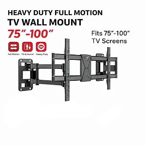 75–100 Inch Adjustable Heavy Duty Full Motion TV Wall Bracket