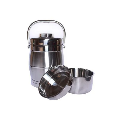 Aulun 2.5 Litres Insulated Food Flask – Silver