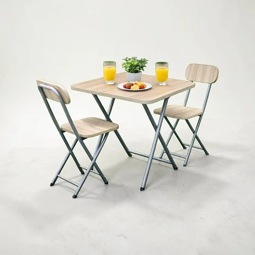 Foldable Table with 2 Chairs – Compact Study &amp; Dining Set