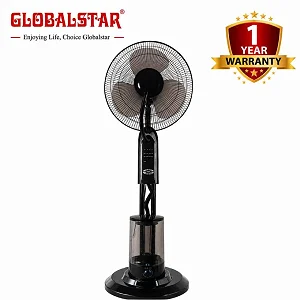 Globalstar 16" Water Mist Standing Fan - Powerful Air Cooling Fan