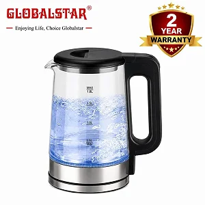 Globalstar 2.0L Glass Electric Kettle GS-1006 - Auto Shut-Off & Boil-Dry Protection