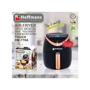 Hoffmans 6L Touch Air Fryer Digital Electric Hot Air Fryer -Black