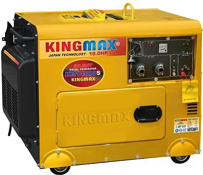 King Max KM14800S 6KW Diesel Generator – Silent Enclosed, 10HP Engine, Electric Start