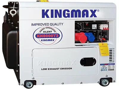 King Max 7KW Diesel Generator – 10HP, 16L Tank, Silent Electric Start