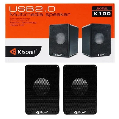 Kisonli K100 USB Multimedia Speaker –Black