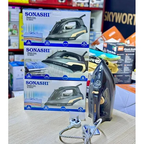Sonashi Steam Iron With Ceramic Soleplate – Multicolour