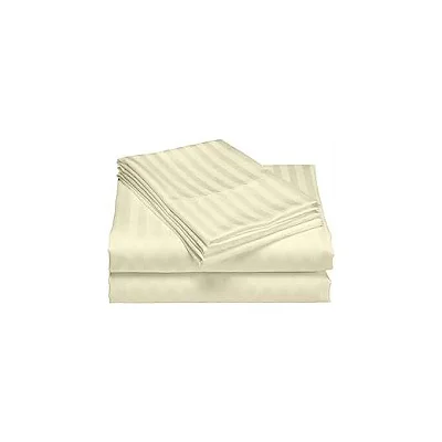 5X6 Egyptian Cotton Bedsheets Set – 2 Bedsheets and 2 Pillowcases - Cream