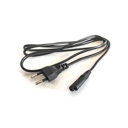 Multifunction 2-Pin EU Power Cable for Home and Office Electronics