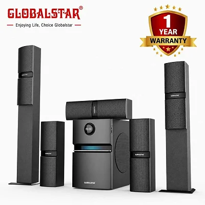 Globalstar GS-V65 5.1CH Home Theater System – Bluetooth, USB, SD &amp; FM Radio
