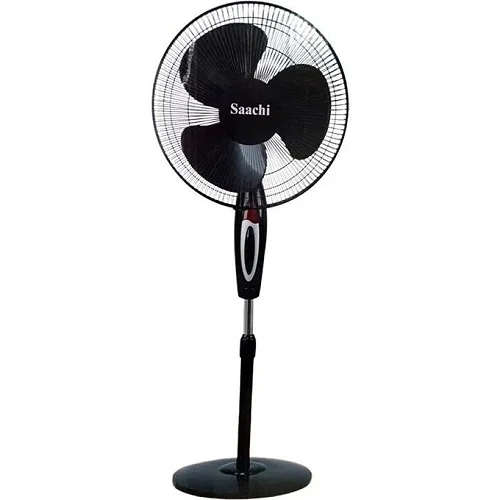 Saachi 16 Inch Stand Fan with Adjustable Height – Black