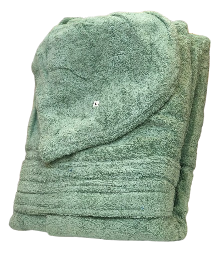 Unisex Cotton Bathrobe - Green