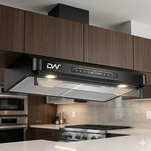 Digiwave Digital LED Screen 60cm Range Hood Kitchen Extractor – Black