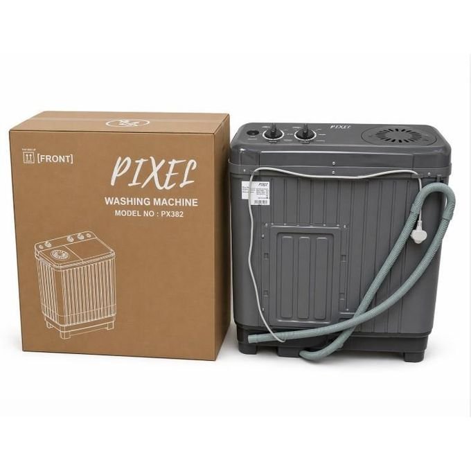 Pixel 6kg Twin Tub Washing Machine - Grey