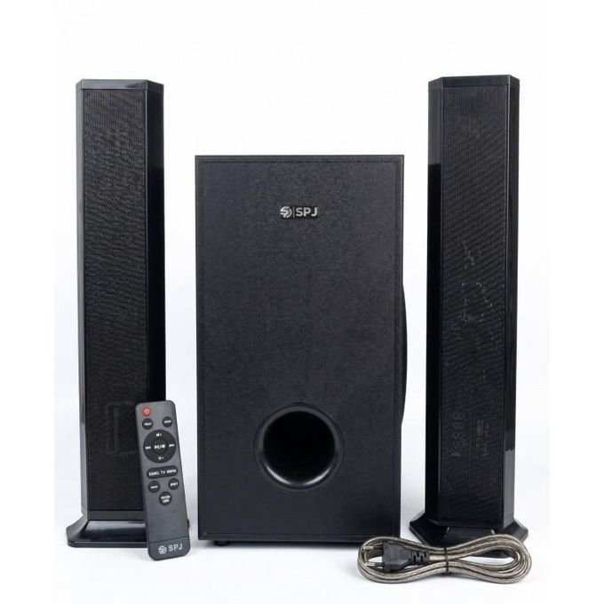 SPJ 2.1 Soundbar System with Subwoofer – Black