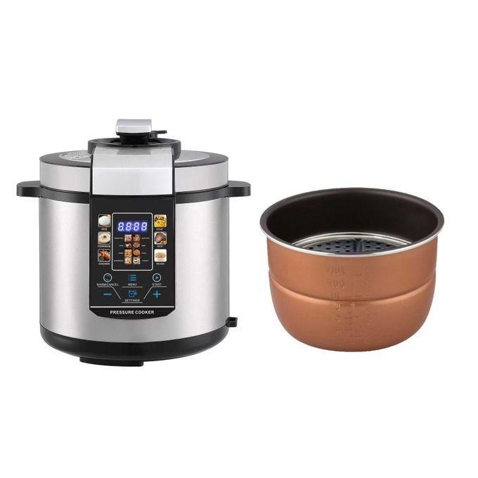 Globalstar 6L Multi-Function Electric Pressure Cooker - Deep Fryer & Steamer  GS-608 - 1 Year Warranty