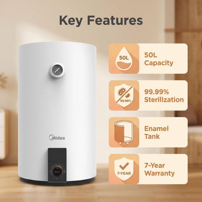 Midea 50 Litre Water Heater