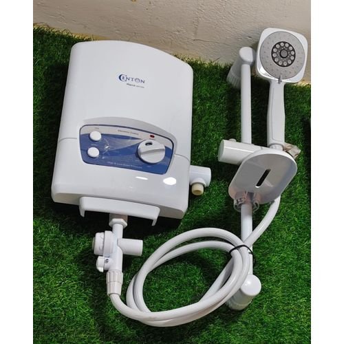 Centon Instant Water Heater Complete Set With Shower - White