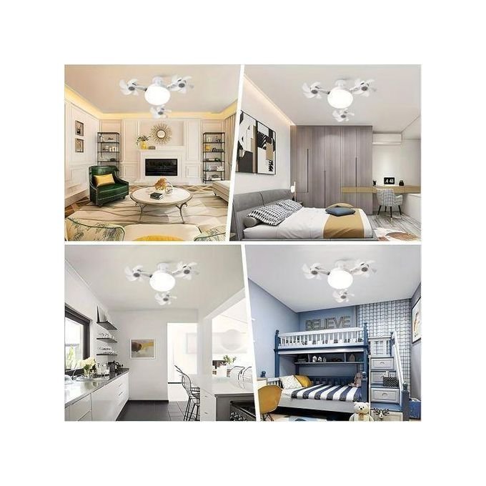 Integrated Multi-Fan LED Ceiling Light