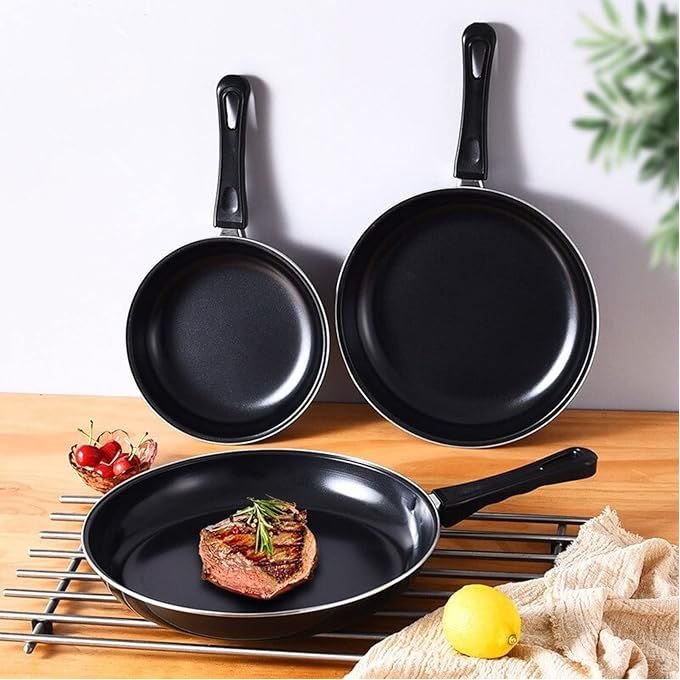 3-Piece Non-Stick Frying Pan Set