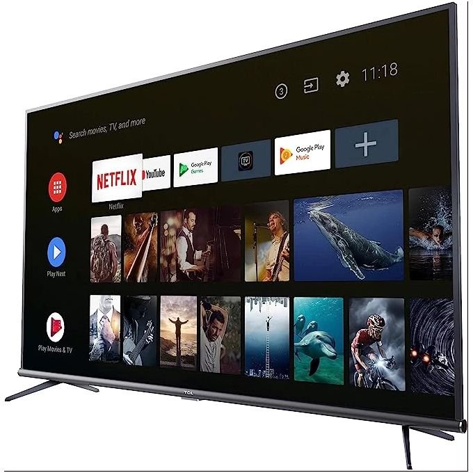 TCL 65 Inch UHD 4K HDR Google TV Smart Android LED TV Bluetooth Youtube Netflix Prime Video Google Play Chromecast Built-In With Inbuilt Free To Air Decoder – Black.